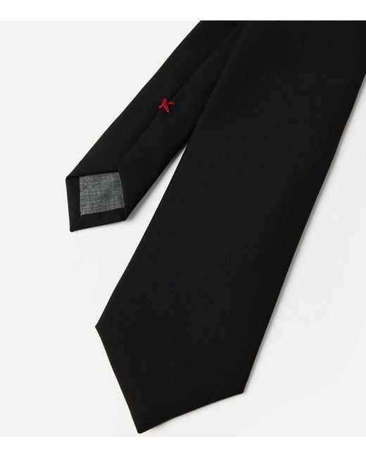 Brunello Cucinelli Black Virgin Wool Tie for men