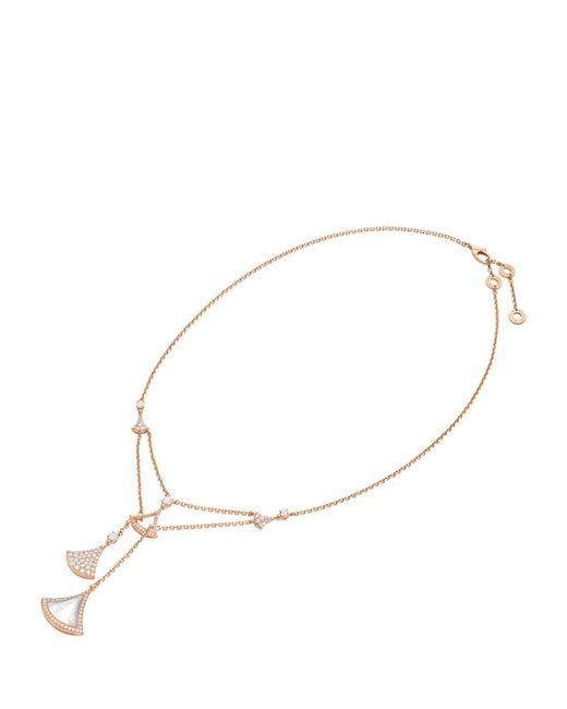 BVLGARI Metallic Mother-Of-Pearl And Diamond Divas' Dream Necklace