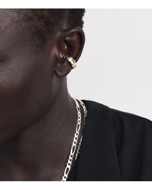 FYR Natural Sterling And Blaze Ear Cuff for men