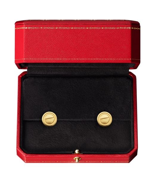 Cartier White Love Stud Earrings