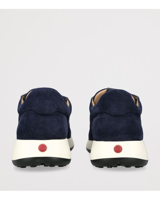 Tod's Blue Suede Allacciato 79K Sneakers for men