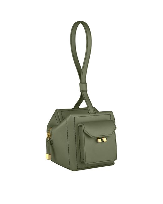 Chopard Green Mini Leather Ice Cube Top-Handle Bag