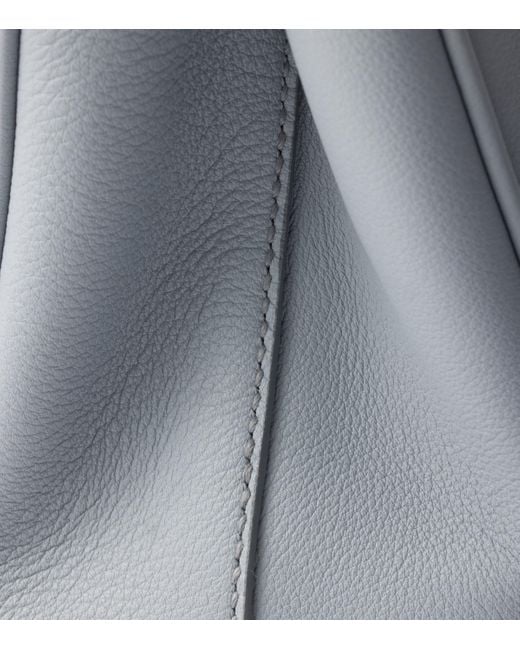 Prada Gray Small Leather Galleria Top-Handle Bag
