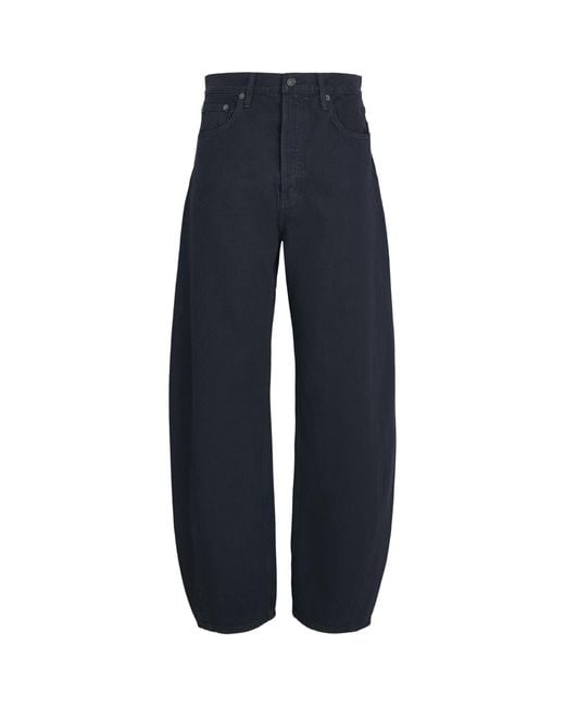 Agolde Blue Luna Pierced Tapered Jeans
