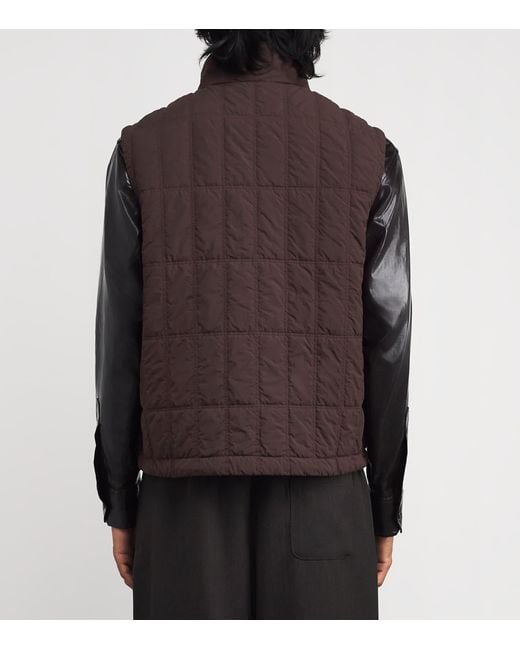 Stone Island Brown Ghost Piece Econyl Padded Gilet for men