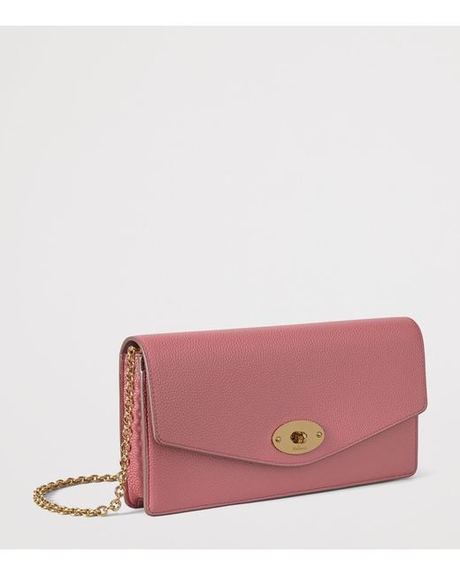 Mulberry Pink Small Darley Clutch Bag