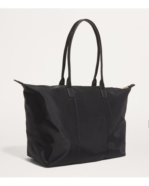 Harrods Black Medium Nylon Tote Bag