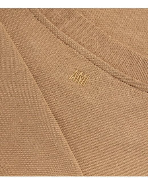 AMI Natural Cotton Ami De Coeur T-Shirt for men