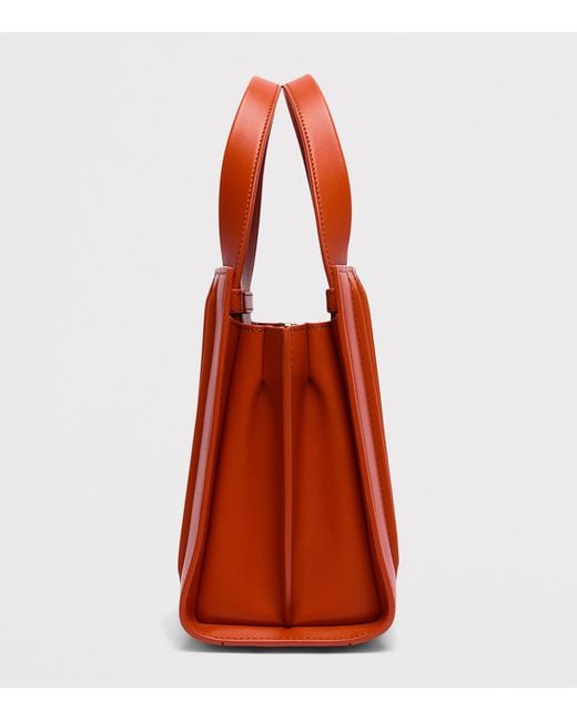 Max Mara Orange Medium Whitney Top-Handle Bag