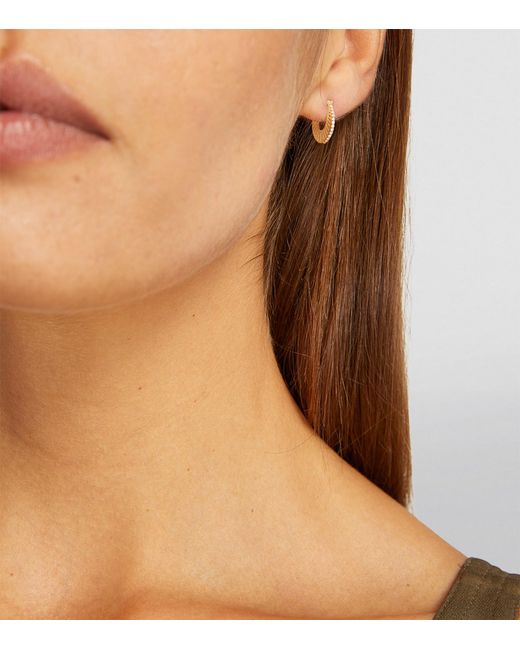 L'Atelier Nawbar Metallic Small And Diamond Cosmic Flat Ray Earrings