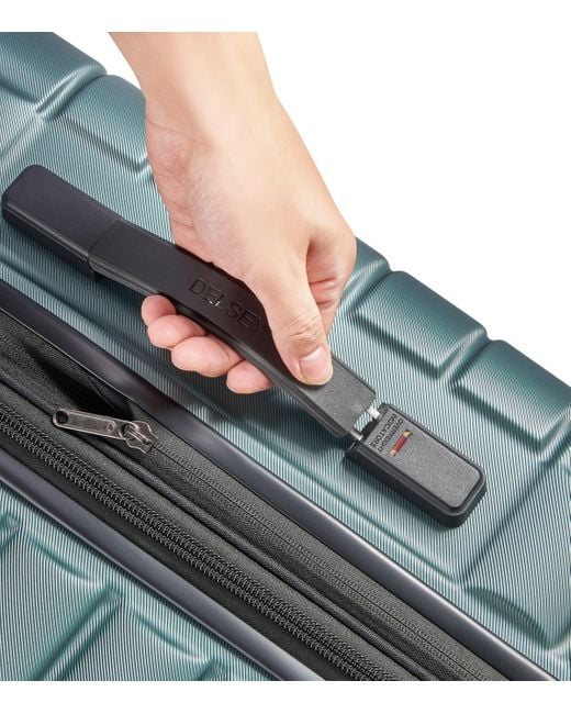 Delsey Blue Shadow Spinner Suitcase