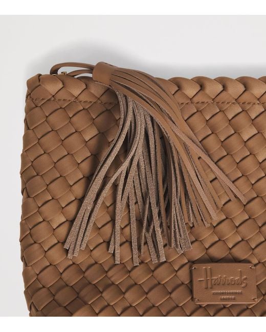 Harrods Brown Neoprene Woven Pouch for men