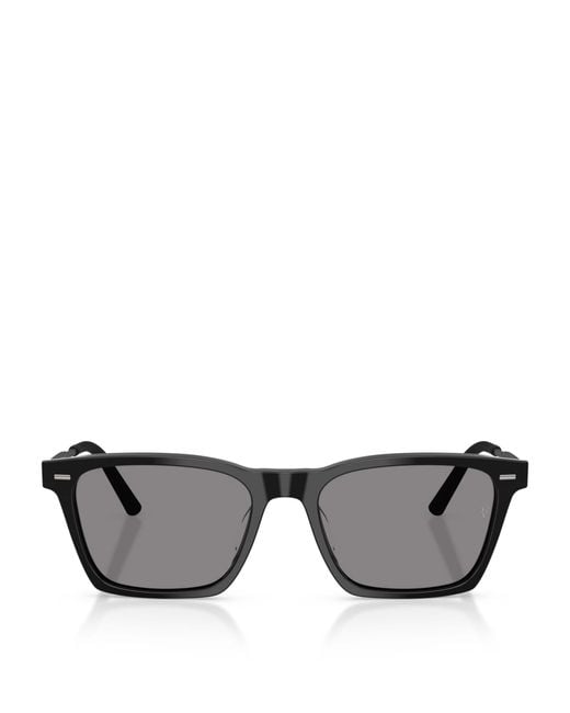 Oliver Peoples Gray R-19 Pillow Sunglasses