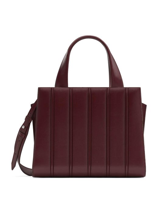 Max Mara Purple Medium Quilted Whitney Top-Handle Bag