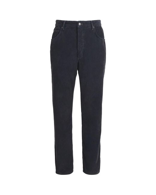 Studio Nicholson Blue X Aaron Levine Cotton Corduroy Woodstock Trousers for men
