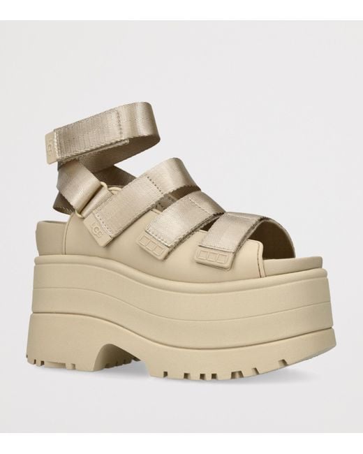 Ugg Natural Goldenrise Platform Sandals 115