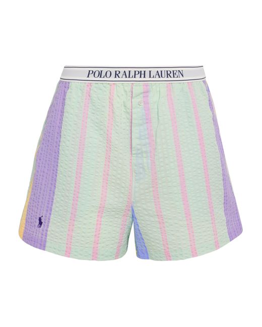 Polo Ralph Lauren Blue Stripe Boxer Pyjama Shorts
