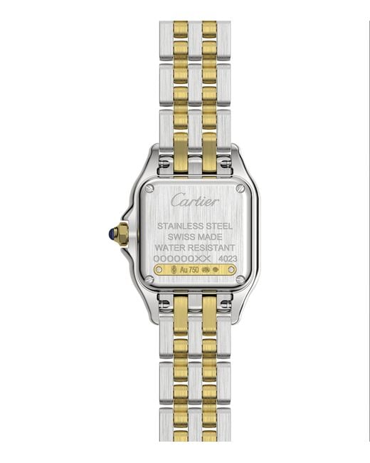 Cartier Metallic Crw2pn0006 Panthère De Small Model 18ct Yellow-gold And Stainless Steel Watch