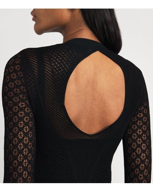 Isabel Marant Black Knitted Florie Maxi Dress