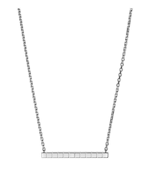 Chopard Metallic And Diamond Ice Cube Necklace