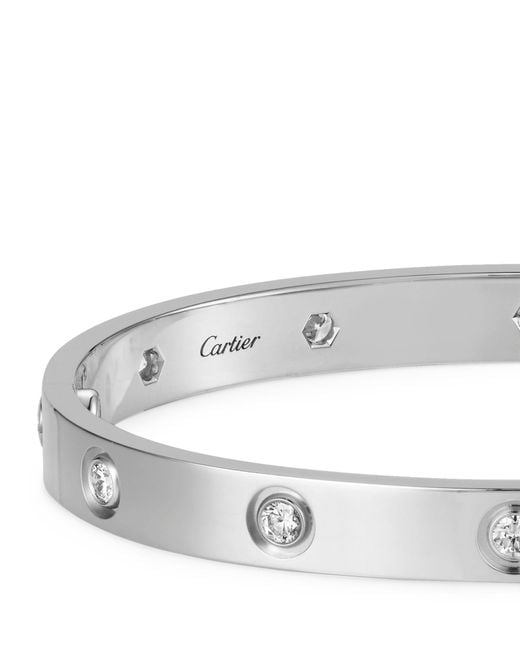 Cartier White Gold And Diamond Love Bracelet