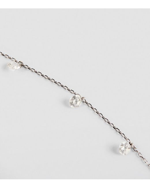 PERSÉE White And Diamond 5-Stone Danaé Necklace