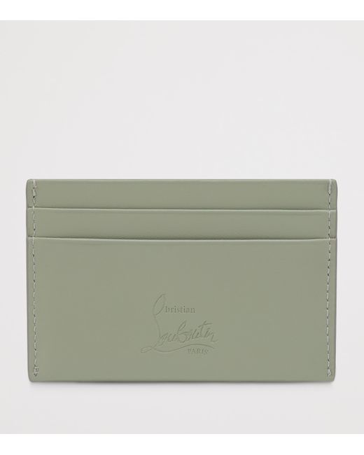 Christian Louboutin Green Bettina Leather Card Holder