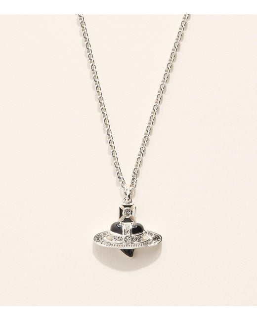 Vivienne Westwood Natural Diamante Heart Necklace for men