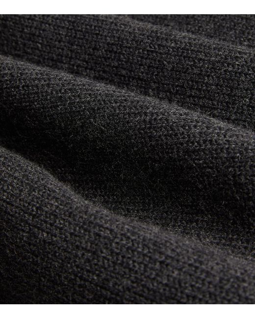 Studio Nicholson Black Merino Wool-blend Half-zip Sweater for men