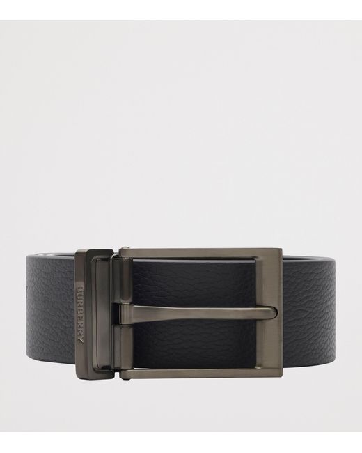 Burberry Brown Leather Reversible Belt for men