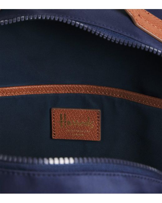 Harrods Blue Nylon Backpack