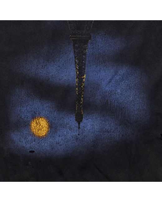 Balenciaga Paris Moon Upside-Down T-Shirt in Black for Men Balenciaga Paris Moon Upside-Down T-Shirt in Black for Men
