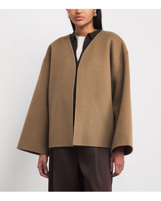 Almada Label Brown Wool Alba Coat