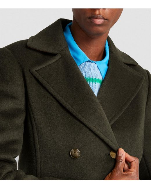 MAX&Co. Double-breasted Coat in Green | Lyst UK