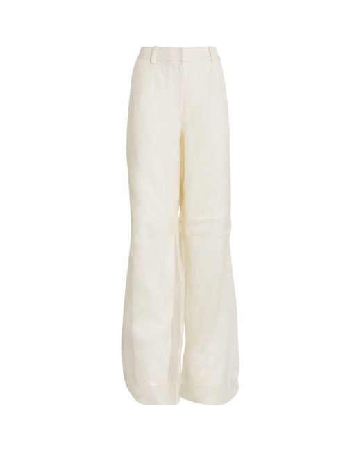 Christopher Esber White Iconica Tailored Trousers