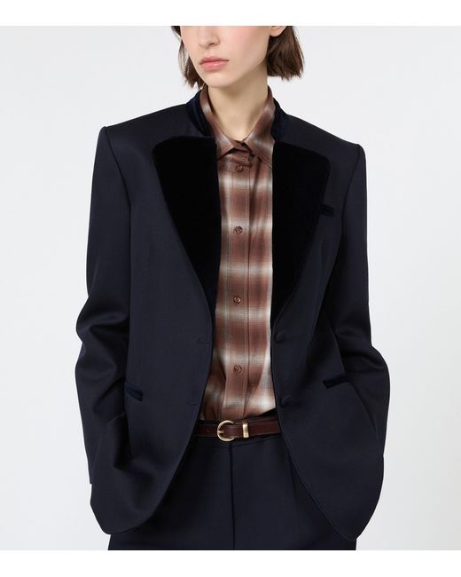 Weekend by Maxmara Black Virgin Wool Blazer