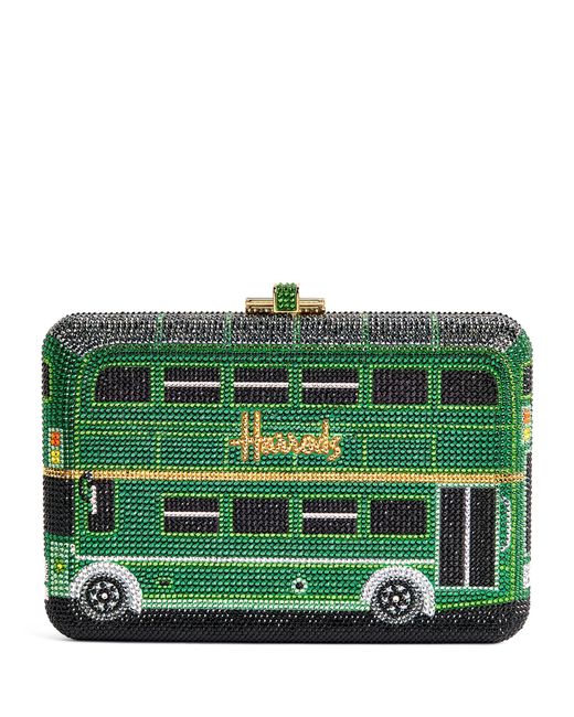 Judith Leiber Green X Harrods Exclusive Slim Slide Clutch Bag