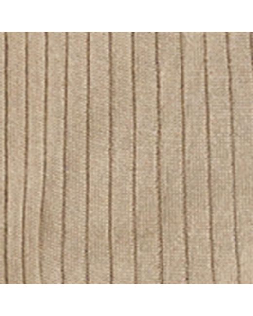 Doré Doré Natural Cotton Rib-Knit Socks for men