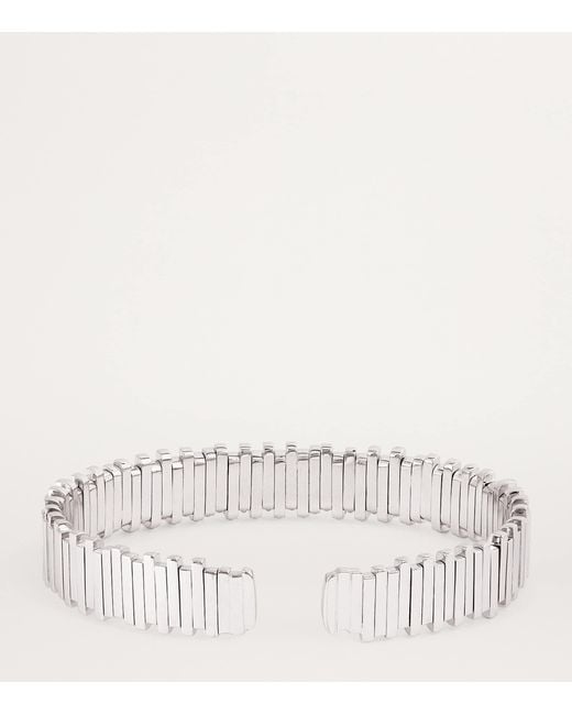 Suzanne Kalan White And Diamond Golden Bangle