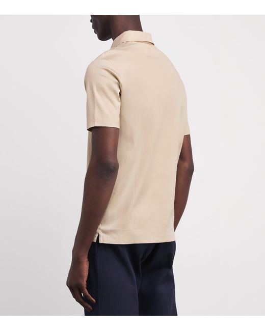 Paul & Shark Natural Aqua Touch Cotton Interlock Polo Shirt for men