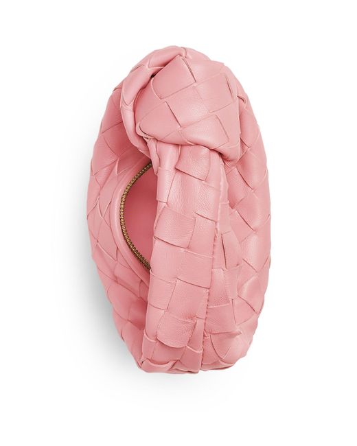 Bottega Veneta Pink Mini Leather Jodie Bag