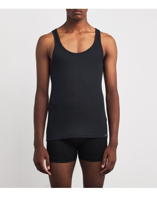 Tom Ford Black Cotton-Blend Vest for men