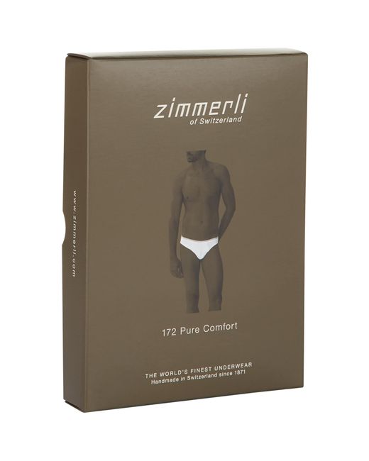 Zimmerli of Switzerland Black 172 Pure Comfort Hipster Briefs for men