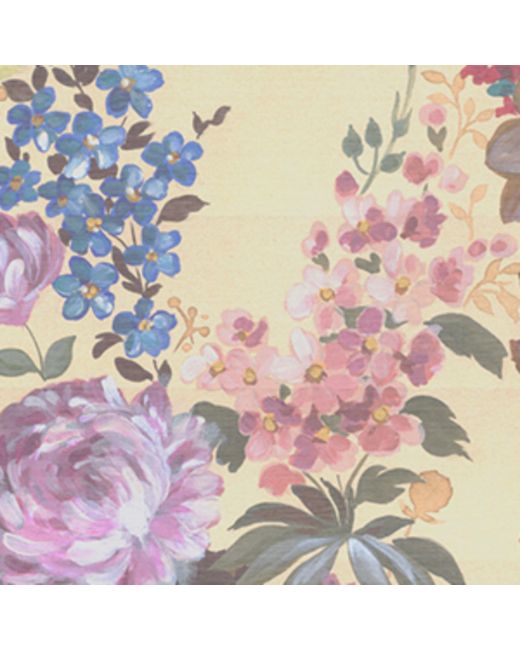 Max Mara Metallic Silk Printed Scarf