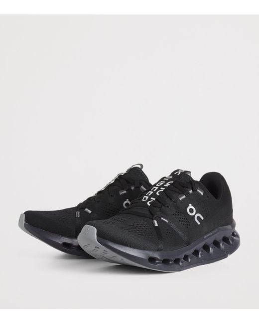 On Shoes Black Cloudsurfer Trainers