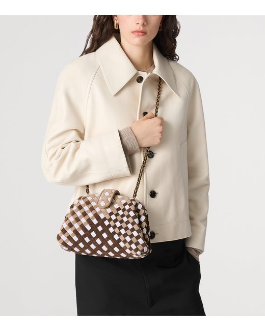 Bottega Veneta Brown Small Suede Lauren 1980 Clutch Bag