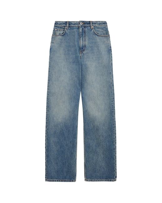 Loewe Blue Anagram Wide-Leg Jeans