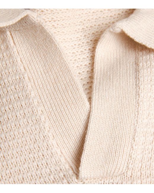 FRAME White Wool-Silk Open Collar Sweatshirt for men
