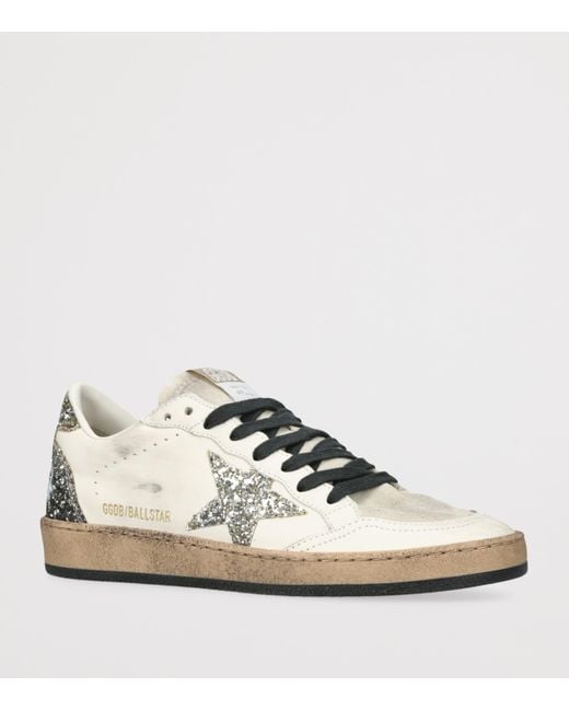 Golden Goose Deluxe Brand White Suede Ball Star Sneakers