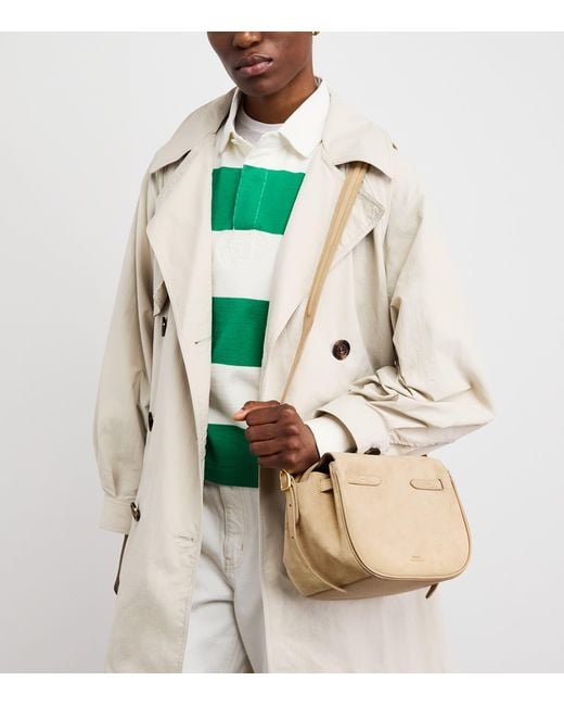 Polo Ralph Lauren Natural Small Suede Polo Id Satchel Bag